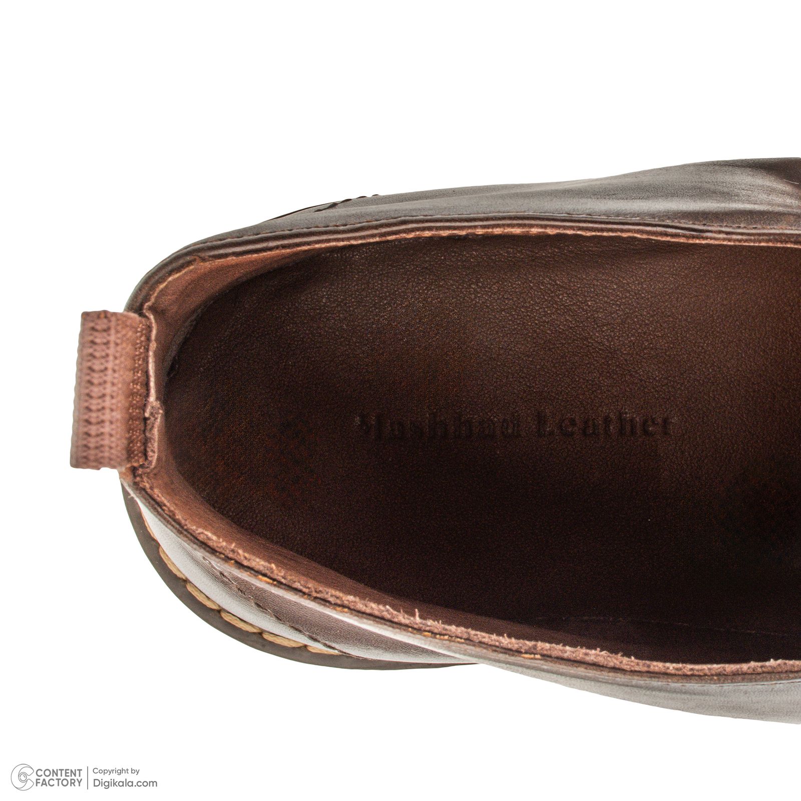 نیم بوت مردانه چرم مشهد مدل J6286-088-41 -  - 8