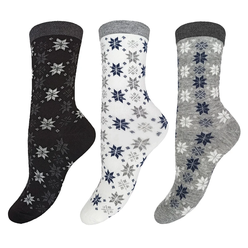 جوراب ساق بلند زنانه پاریز مدل PZ-1293 بسته سه عددی