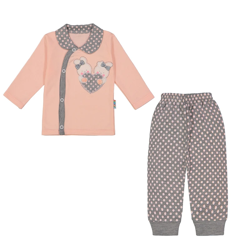 ست شومیز آستین بلند و شلوار راحتی نوزادی مدل خرگوش