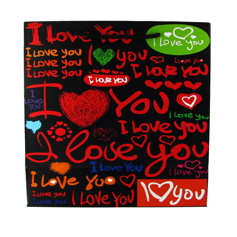 ساک هدیه طرح I love you مدل F1