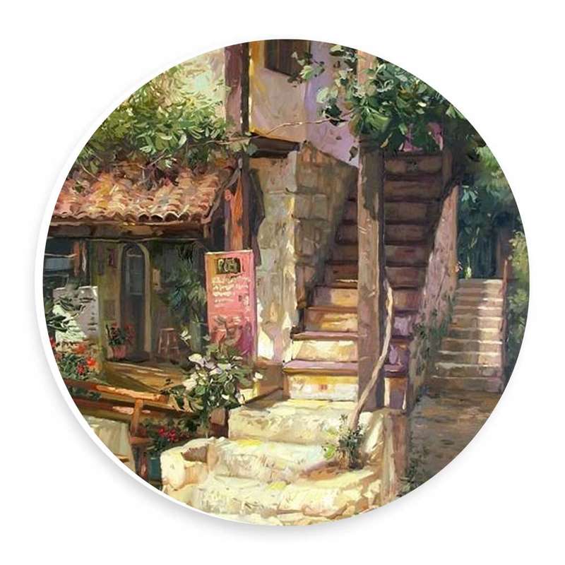 دیوارکوب طرح کافه مدیترانه ای مدل wtb494