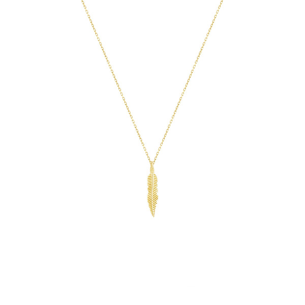 گردنبند طلا 18 عیار زنانه طلا و جواهر درریس مدل زرین پر