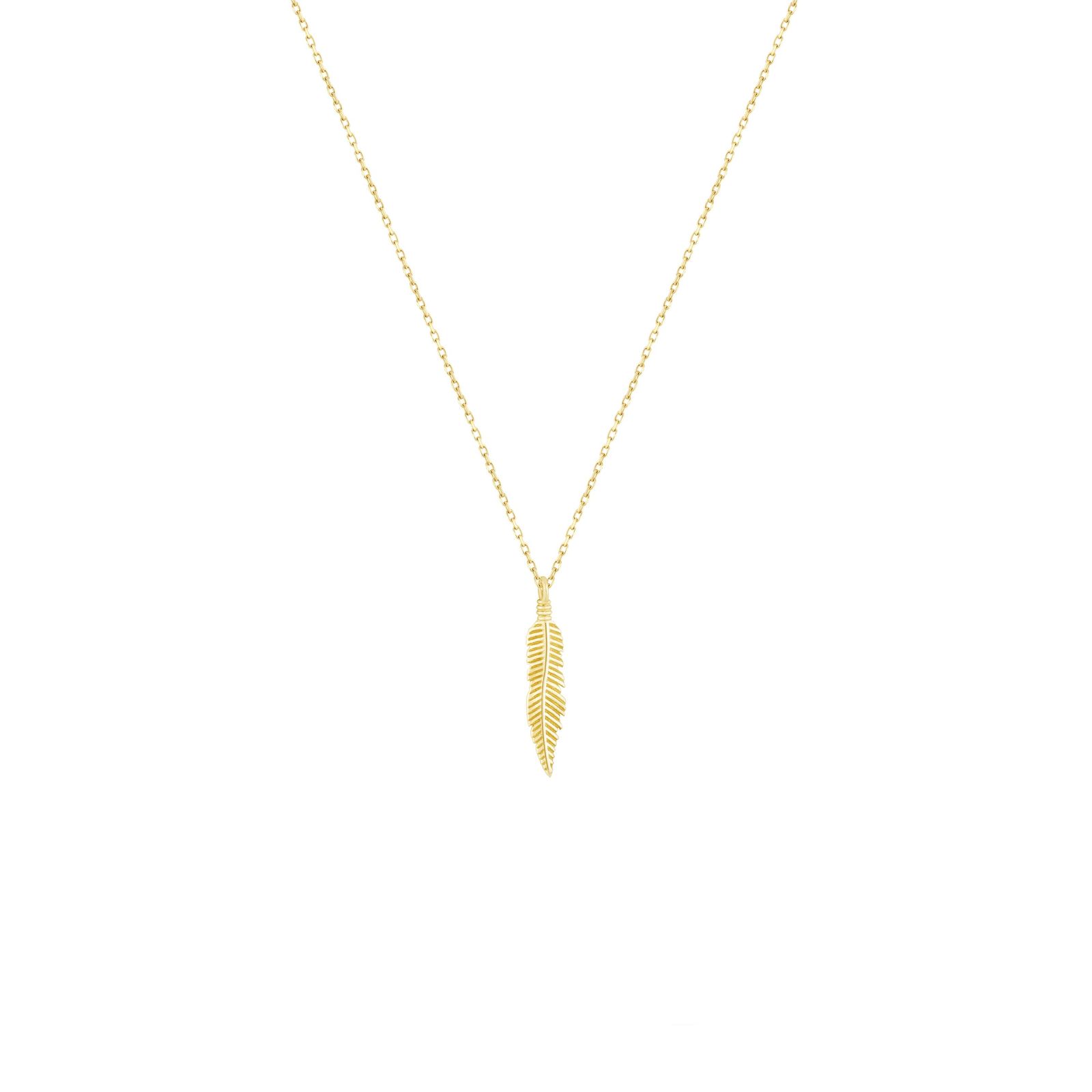 گردنبند طلا 18 عیار زنانه طلا و جواهر درریس مدل زرین پر -  - 1