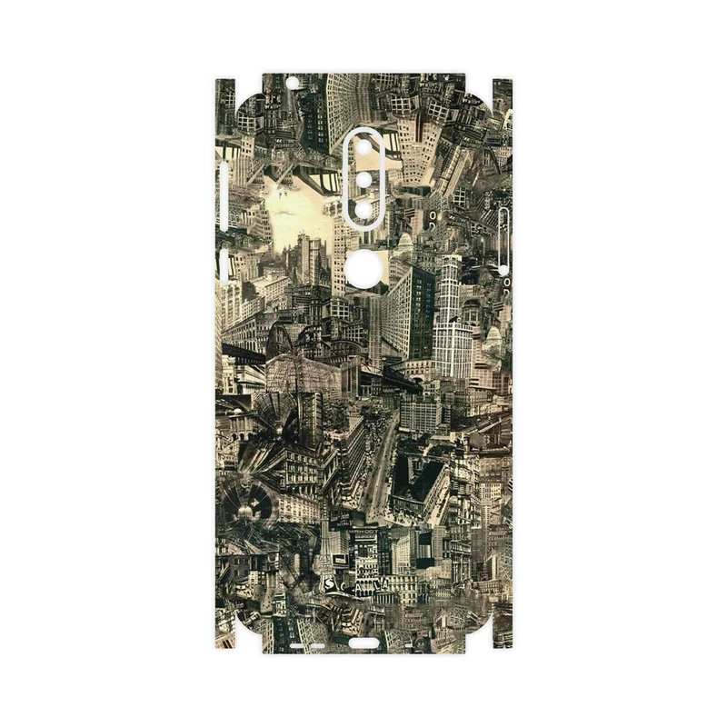 برچسب پوششی ماهوت مدل Collage of Skyscraper-FullSkin مناسب برای گوشی موبایل نوکیا 7.1