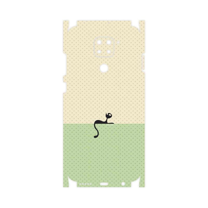 برچسب پوششی ماهوت مدل Minimal Internet Cat Icon-FullSkin مناسب برای گوشی موبایل شیائومی Redmi Note 9