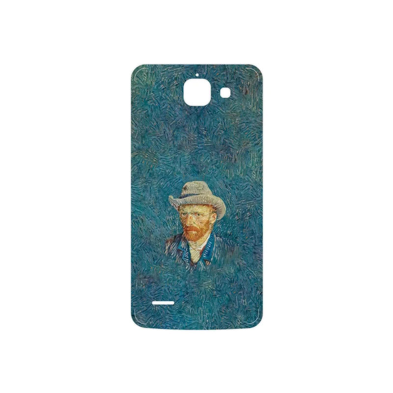 برچسب پوششی ماهوت مدل Self portrait with a gray felt hat مناسب برای گوشی موبایل هوآوی Ascend G730