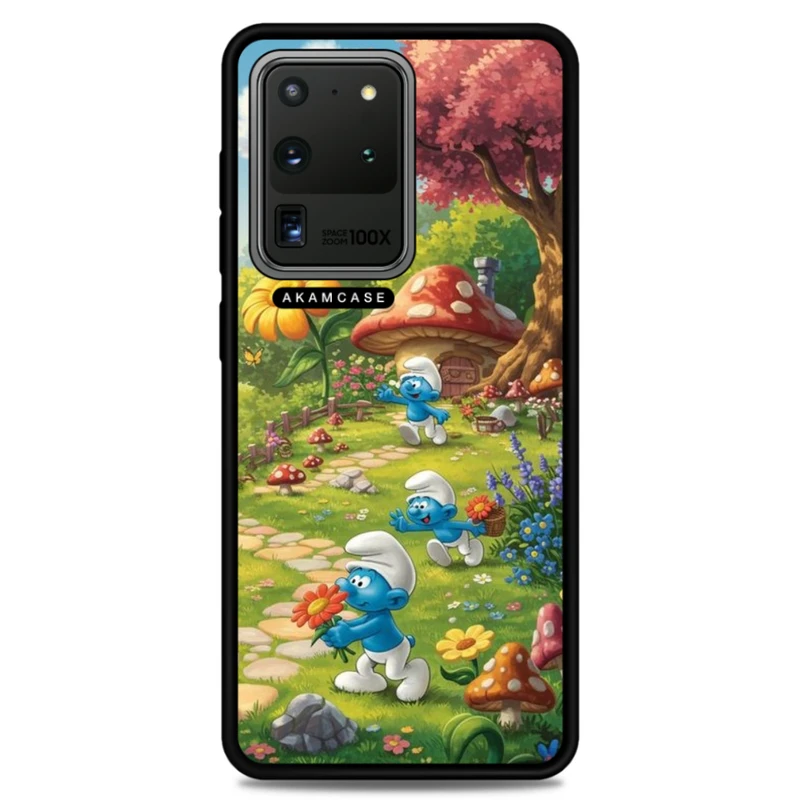 کاور آکام مدل AMC-WSGS20U-SMURFS-8 مناسب برای گوشی موبایل سامسونگ Galaxy S20 Ultra