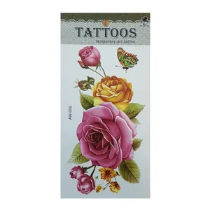 تتو موقت طرح گل مدل AW-009