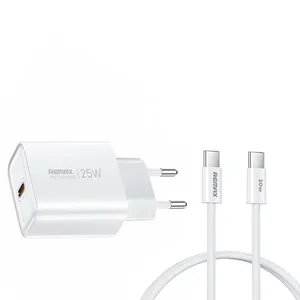 شارژر دیواری 25 وات ریمکس مدل A55 SUPERFAST به همراه کابل تبدیل USB-C
