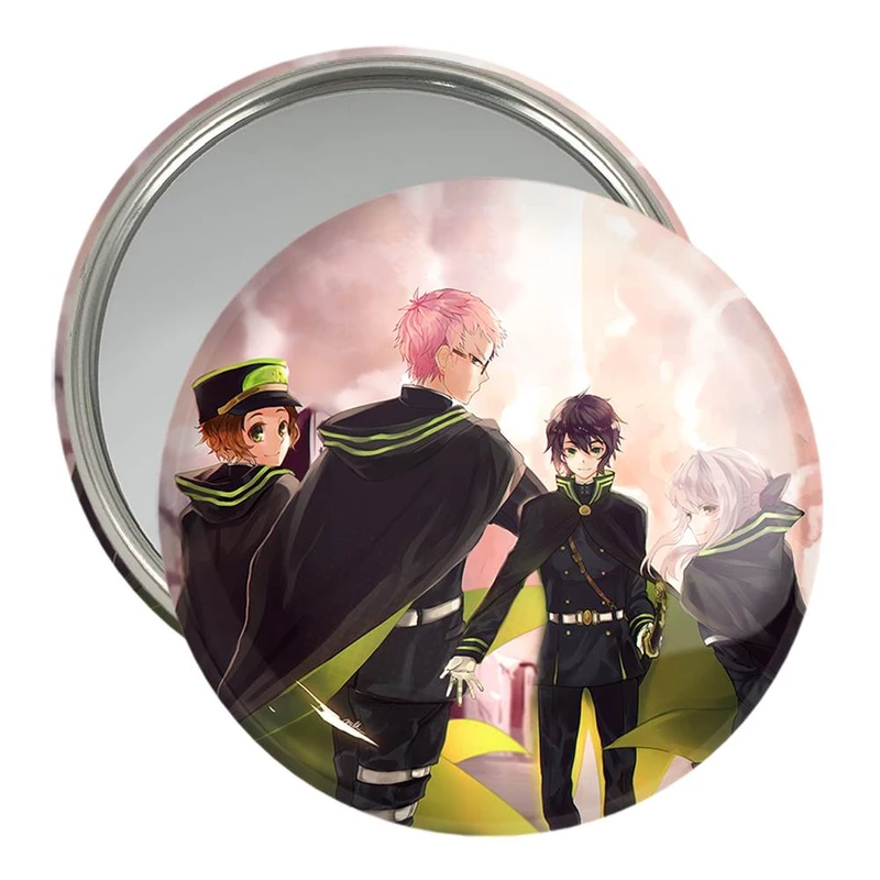 آینه جیبی خندالو مدل شینرا و یو و شیهو انیمه اسرافیل پایانی  کد 12631