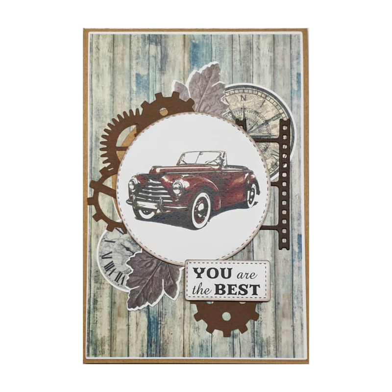 کارت پستال مدل نوستالژی طرح ماشین قدیمی