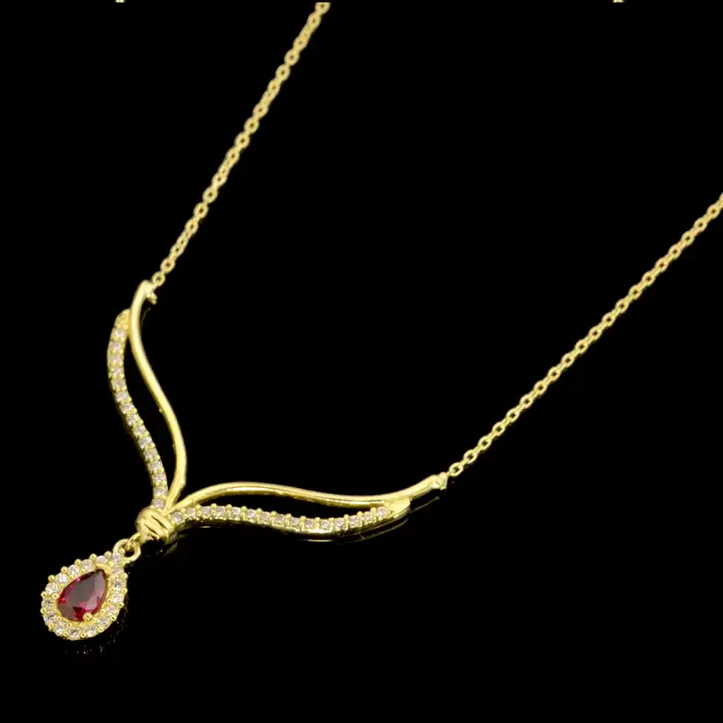 گردنبند طلا 18 عیار زنانه طلای مستجابی کد 670163