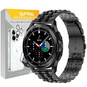 Sprig 7Row Lux Band For Samsung Galaxy Watch Active 2 40mm / Active 2 44mm / Watch 3 size 41mm / Watch 4 40mm / watch 4 42mm / watch 4 44mm / watch 4 classic 46mm