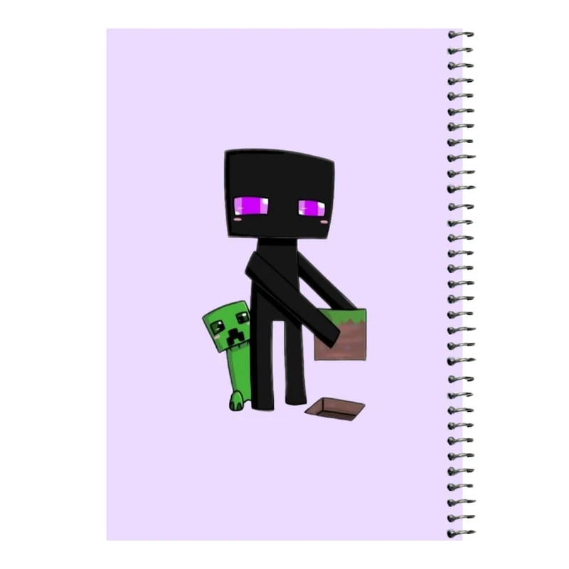 دفتر مشق 80 برگ اس جی مدل ماینکرفت کد18   