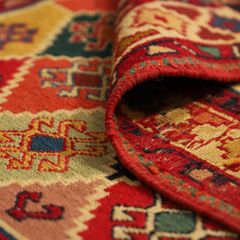 گلیم دستبافت نیم متری مدل ورنی کد 40201195