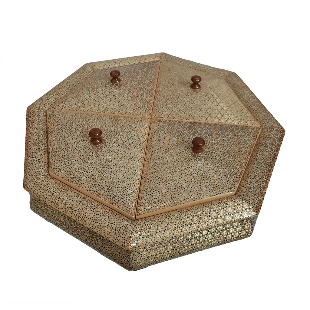 شکلات خوری خاتم کاری مدل نفیس کد 0018