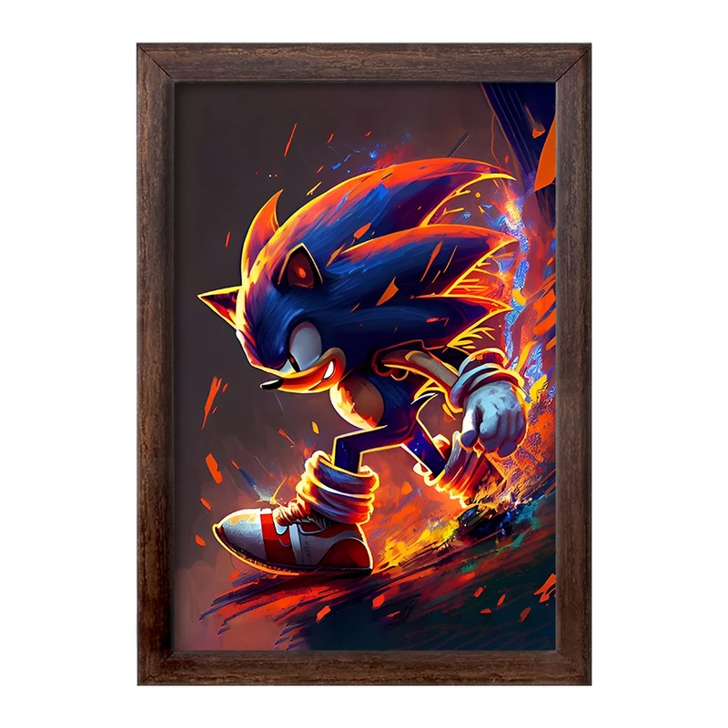 تابلو خندالو طرح سونیک (Sonic) کد F6947