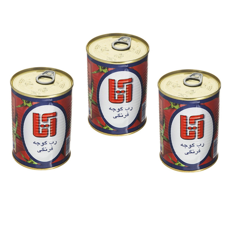 رب گوجه فرنگی آتا -  400 گرم بسته ۳ عددی