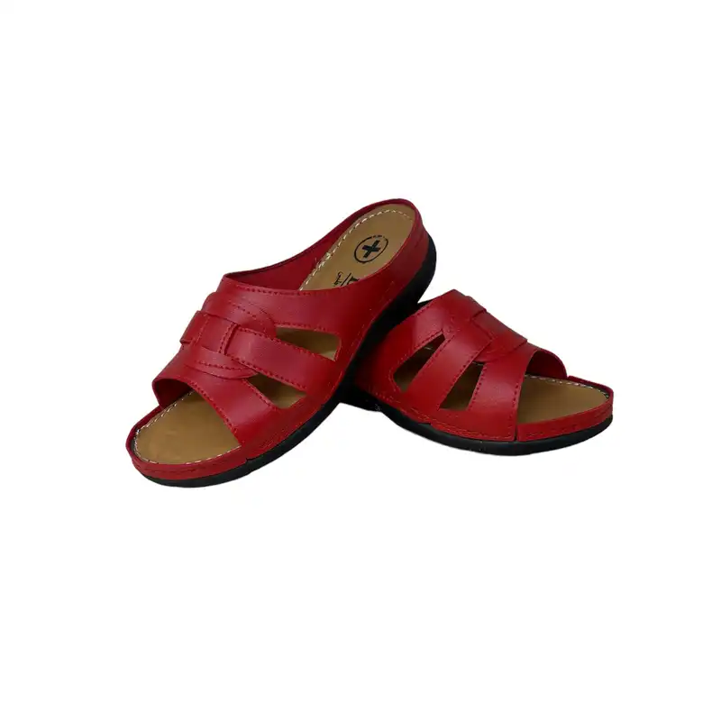 دمپایی زنانه مدل DZR 124 ZRB بیاله رنگ قرمز