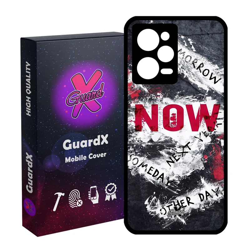 کاور گارد ایکس طرح متن مدل Glass10484 مناسب برای گوشی موبایل شیائومی Redmi Note 12 Pro 5G/Poco X5 Pro 5G/Note 12 Pro Pro speed