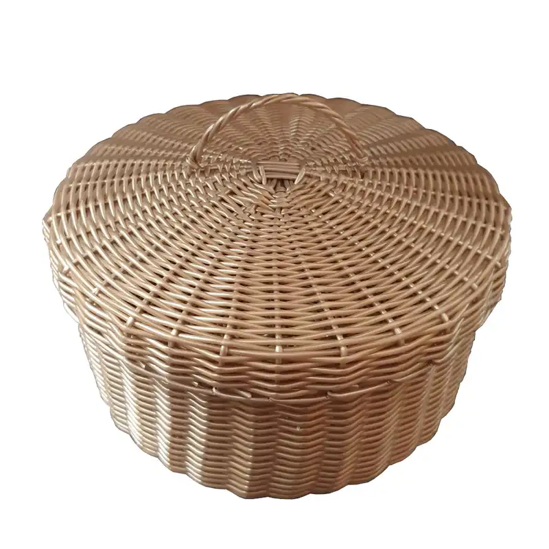 سبد نان و سبری حصیر بافی کلبه بلوط مدل روشن کد 01