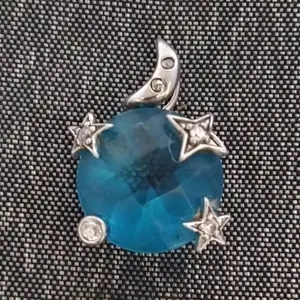 آویز گردنبند نقره زنانه سلین کالا مدل توپاز ce-new195