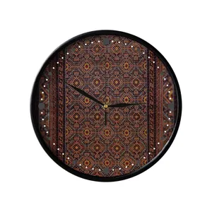 ساعت دیواری مدوپد طرح فرش بلوچ قابی مدل C-balouch17