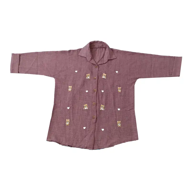 مانتو زنانه مدل خرسی گلدوزی کد 3