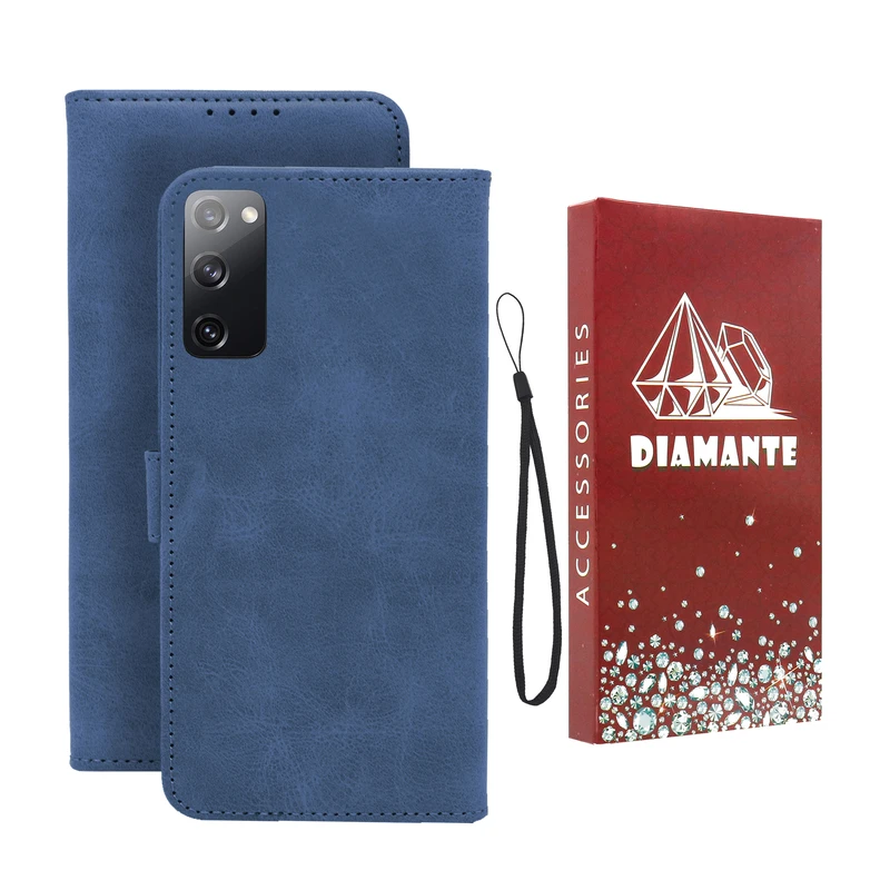 کیف کلاسوری دیامانته مدل Bandaviz Rd مناسب برای گوشی موبایل سامسونگ Galaxy S20 FE به همراه بند آویز