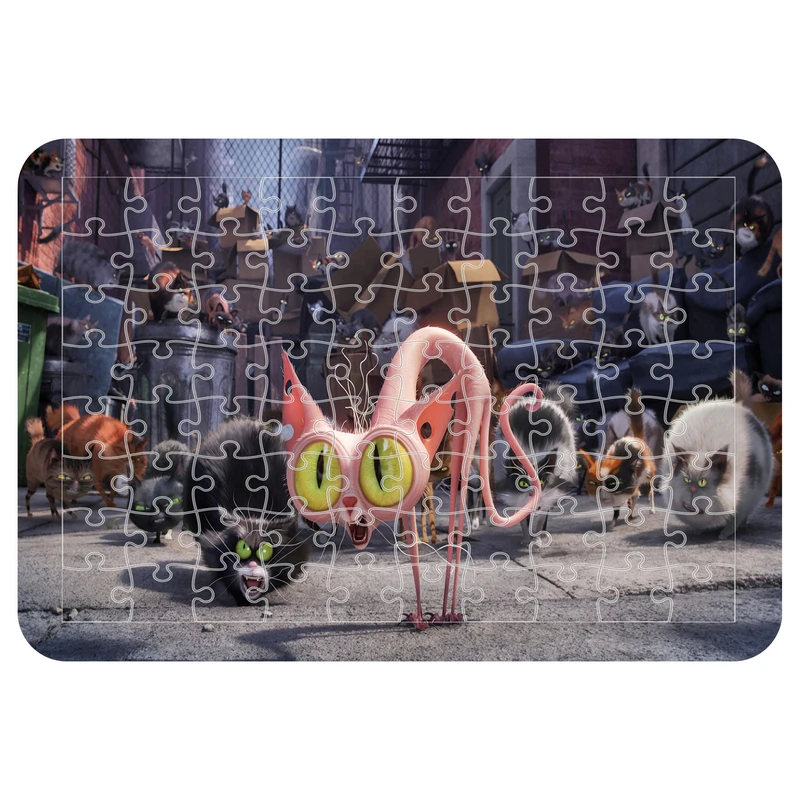 پازل 54 تکه مدل CHB1958 طرح انیمیشن زندگی مخفی حیوانات خانگی