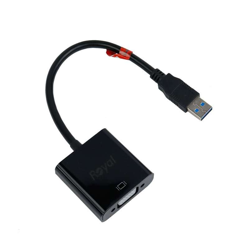 مبدل USB 3.0 به VGA رویال مدل 1011145 مبدل USB 3.0 به VGA رویال مدل 1011145