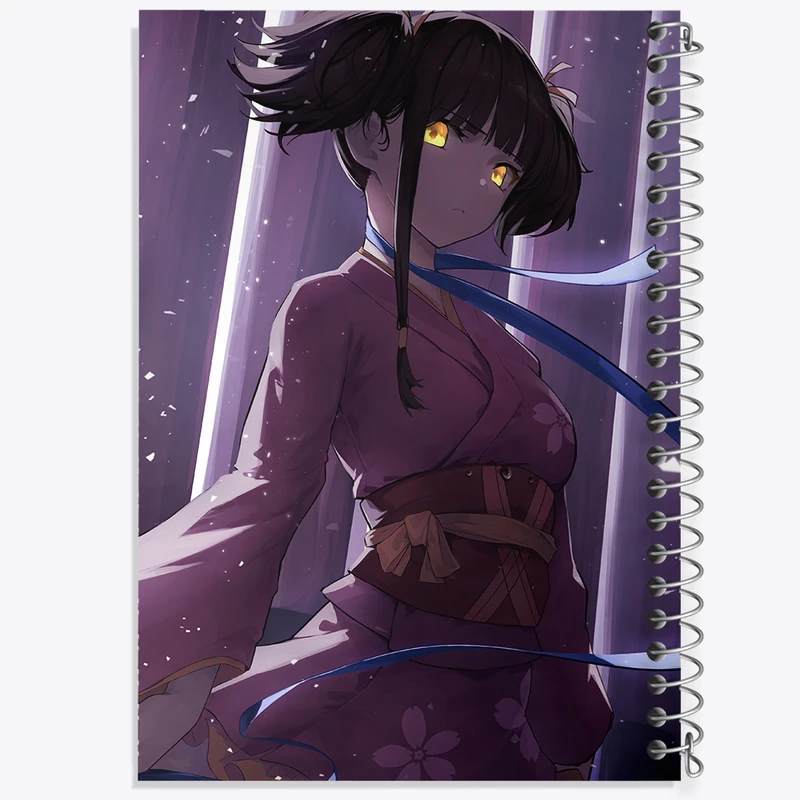 دفتر شطرنجی 50 برگ خندالو مدل مومی انیمه کابانری (Kabaneri) کد 35982