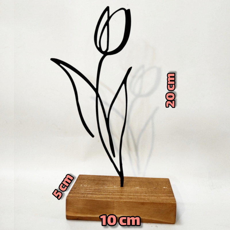 تندیس نیتا متال طرح گل لاله