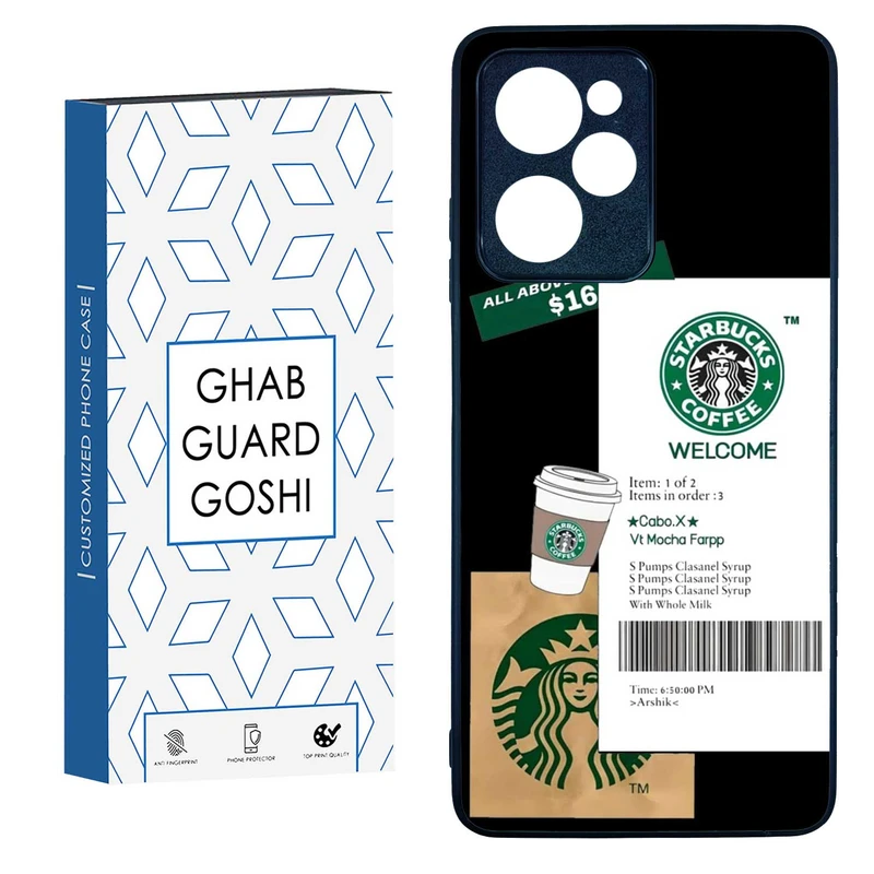 کاور قاب گارد گوشی طرح استارباکس کد TPU-071 مناسب برای گوشی موبایل شیائومی  POCO X5 PRO 