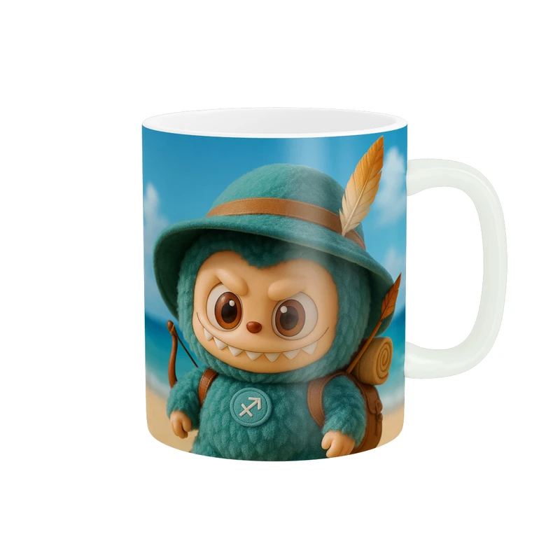 ماگ پاد آفرین طرح عروسک لبوبو کد 6065