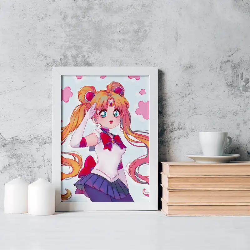 تابلو خندالو مدل اوساگی تسوکینو انیمه سیلور مون Sailor Moon کد 17430