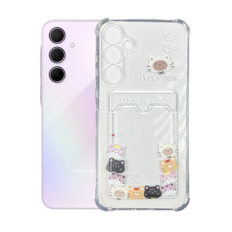 کاور طرح خانواده گربه ها مناسب برای گوشی موبایل سامسونگ Galaxy A25