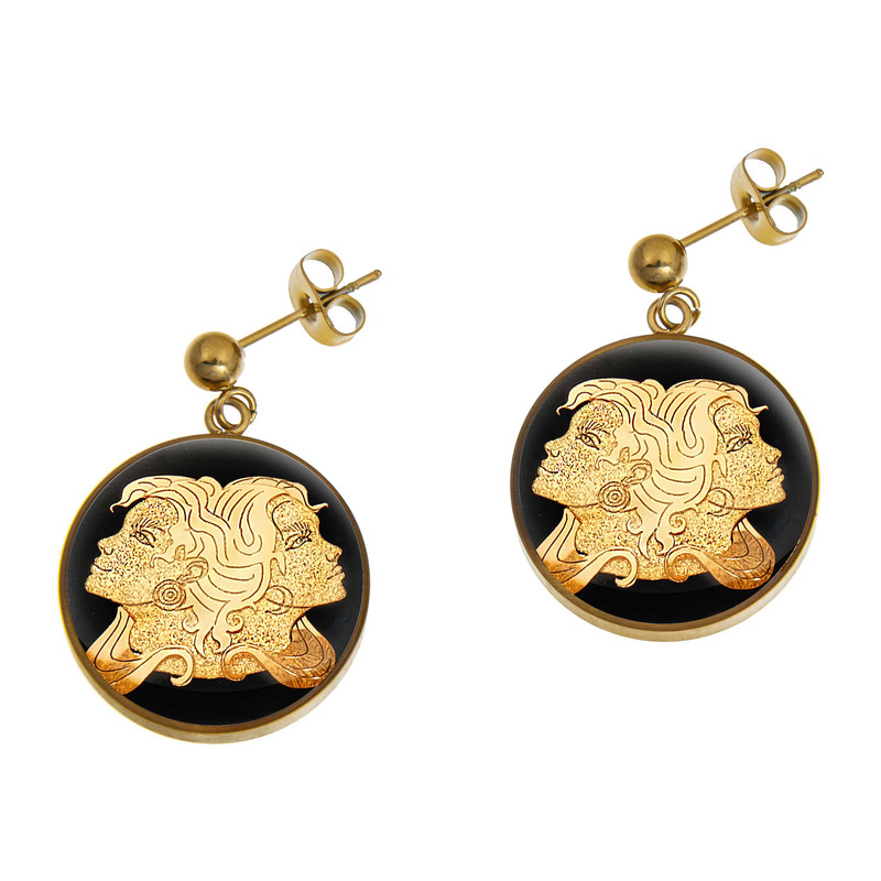 گوشواره زنانه دانژه مدل ماه مرداد کد ZONG2200005