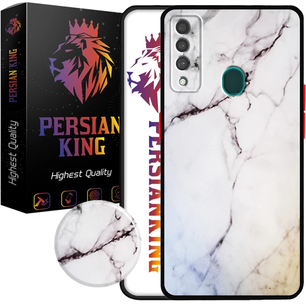 کاور پرشین کینگ مدل W Granit 22 مناسب برای گوشی موبایل سامسونگ Galaxy A20S به همراه پایه نگهدارنده