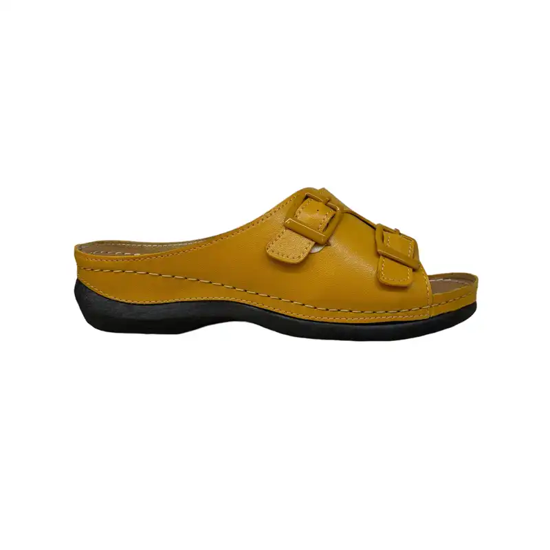 دمپایی زنانه مدل DZR 127 ZRB2 بیاله رنگ زرد