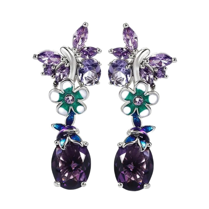 گوشواره زنانه مدل گل کد E710