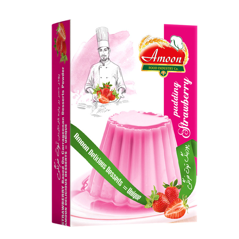 پودینگ توت فرنگی آمون - 75 گرم