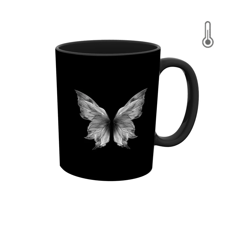  ماگ حرارتی طرح پروانه 