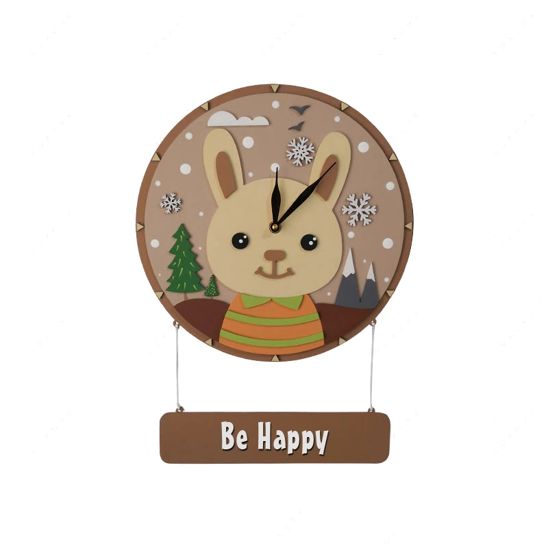 ساعت دیواری کودک طرح خرگوش