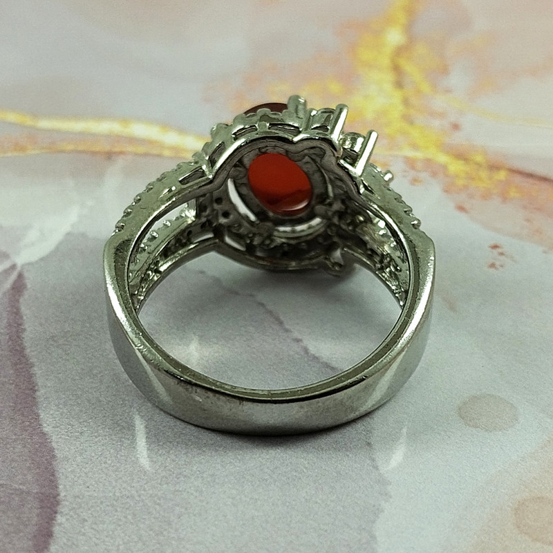 انگشتر نقره زنانه سلین کالا مدل عقیق یمنی کد 60 انگشتر نقره زنانه سلین کالا مدل عقیق یمنی کد 60