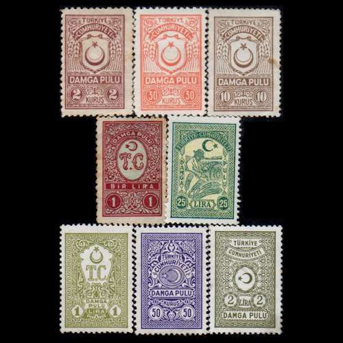 تمبر یادگاری مدل دولت عثمانی مجموعه 8 عددی 