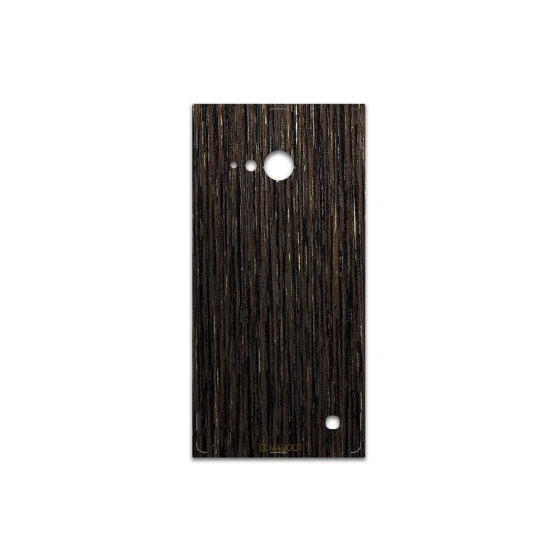 برچسب پوششی ماهوت مدل Dark-Gold-Stripes-Wood مناسب برای گوشی موبایل نوکیا Lumia 730