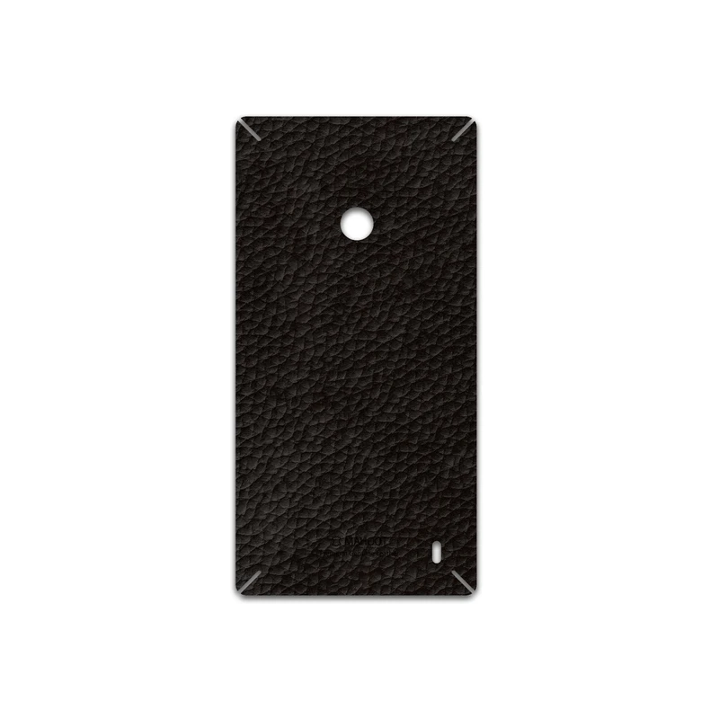 برچسب پوششی ماهوت مدل Dark-Brown-Leather مناسب برای گوشی موبایل نوکیا Lumia 520