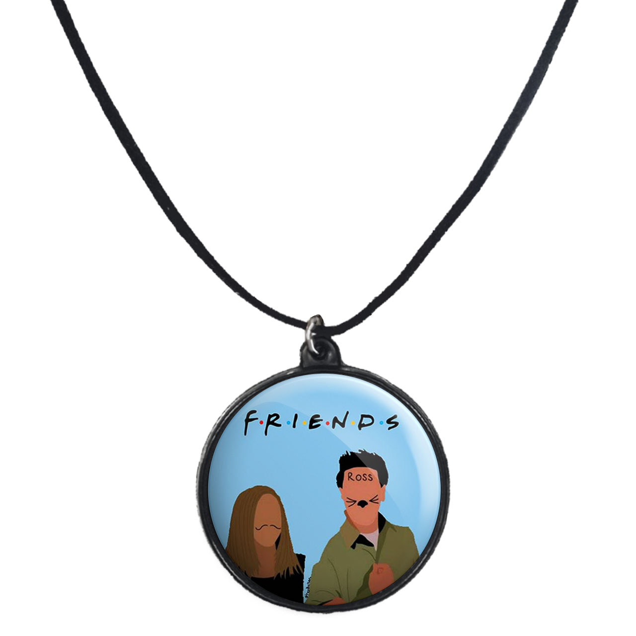 گردنبند پرمانه طرح فرندز کد pmb.8205 مدل دو طرفه