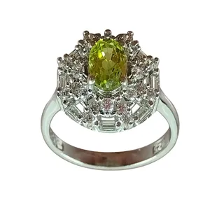 انگشتر نقره زنانه سلین کالا مدل زبرجد کد MPS-13